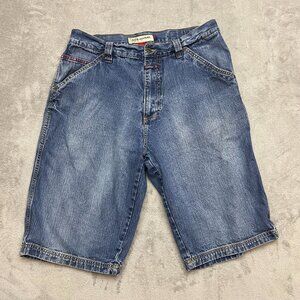 Willie Esco Duns Denim Jean Shorts Men Size W36 Baggy Blue Y2K 90s Vintage
